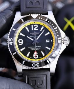 TheChronoLux - Breitling Superocean II 44mm Black & Yellow, 13327064182498877