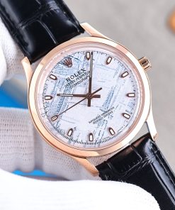TheChronoLux - Rolex Cosmograph 40mm Meteorite Dial Leather Strap, 13327138026282237