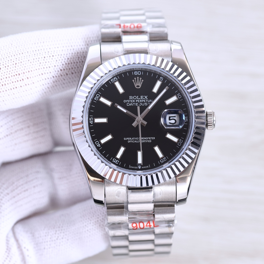 TheChronoLux - Rolex Datejust Black 41mm, 13327180483460737