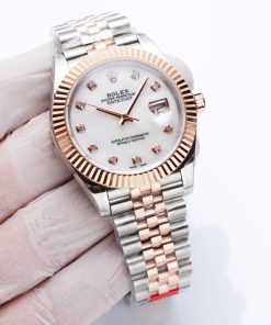 TheChronoLux - Special Version Rolex Datejust 41 White & Everose Gold, 13327233350244722