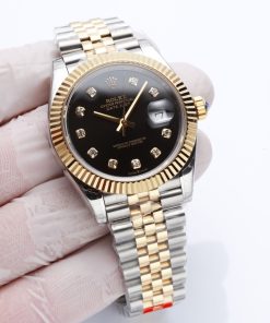 TheChronoLux - Special Version Rolex Datejust 41 Black & Gold, 13327233415920677