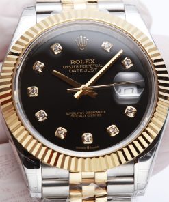 TheChronoLux - Special Version Rolex Datejust 41 Black & Gold, 13327233419171160