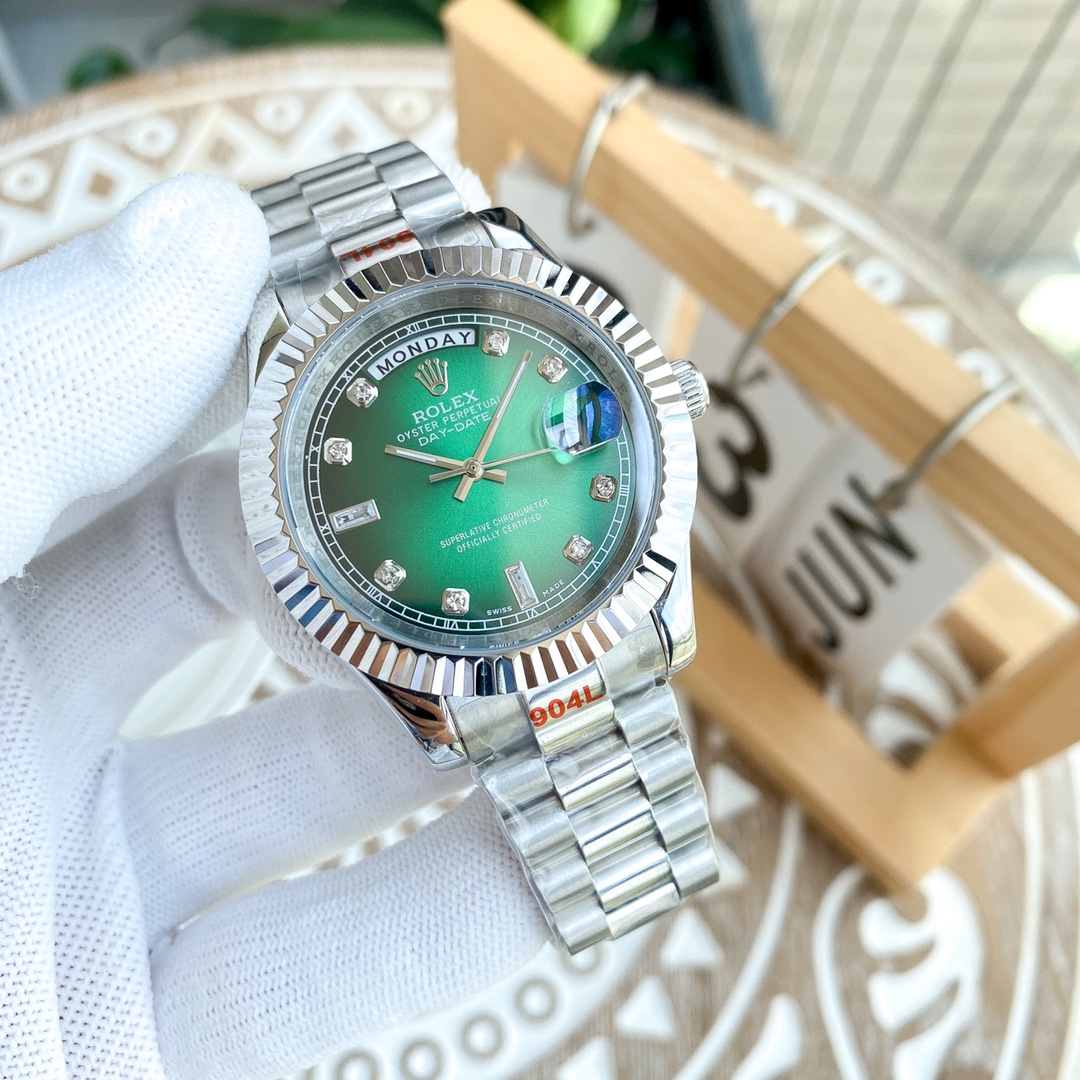 TheChronoLux - Rolex Day-Date 41mm Green, 13327310218084430