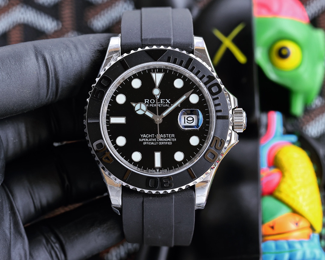 TheChronoLux - Rolex Yacht-Master 42 Black, 13327319192934868