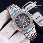 TheChronoLux - Patek Philippe Nautilus Annual Calendar 42mm All Steel Black Dial, 13327427018238542