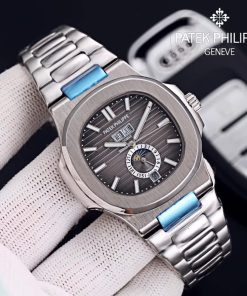 TheChronoLux - Patek Philippe Nautilus Annual Calendar 42mm All Steel Black Dial, 13327427018238542