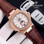 TheChronoLux - Patek Philippe Nautilus Annual Calendar 42mm Gold & White, 13327427052600841