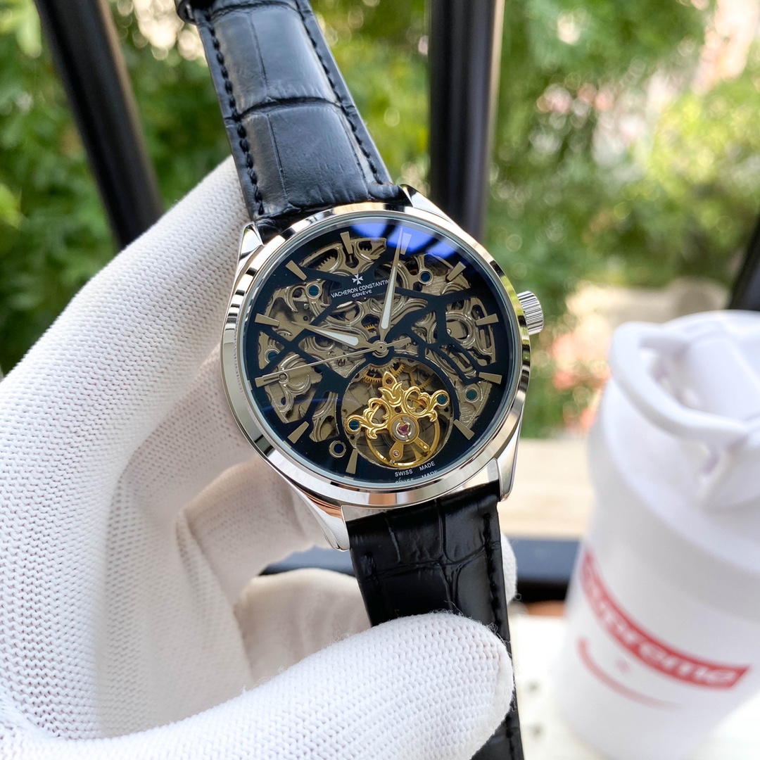 TheChronoLux - Vacheron Constantin Skeleton Tourbillon 41mm Black, 13327486817561318