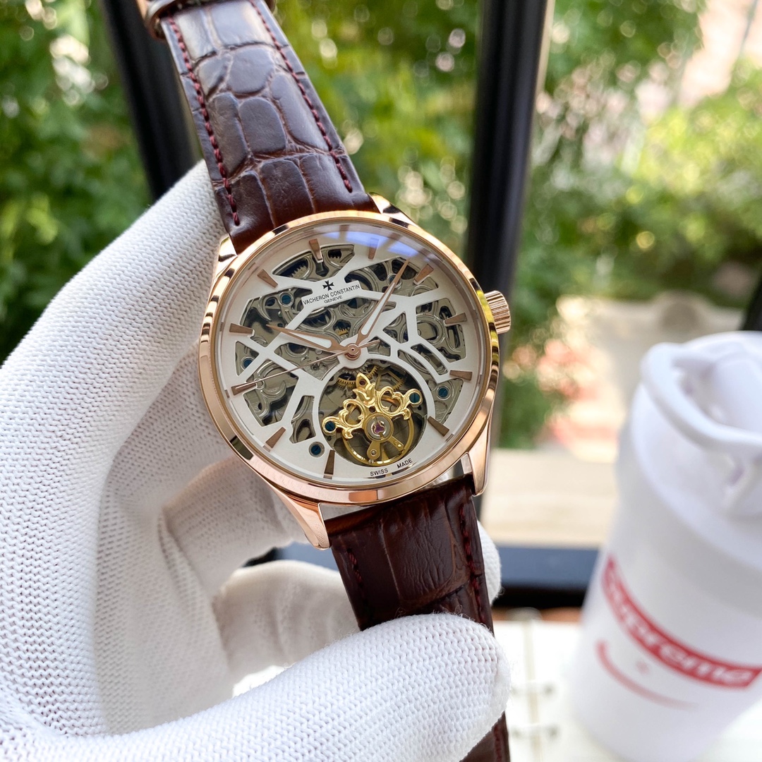 TheChronoLux - Vacheron Constantin Skeleton Tourbillon 41mm Black, 13327486817561321
