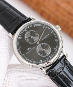 TheChronoLux - IWC Portugieser Regulateur 43mm Black Leather Strap, 13327575183429622