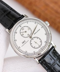 TheChronoLux - IWC Portugieser Regulateur 43mm Black Leather Strap, 13327575215559204