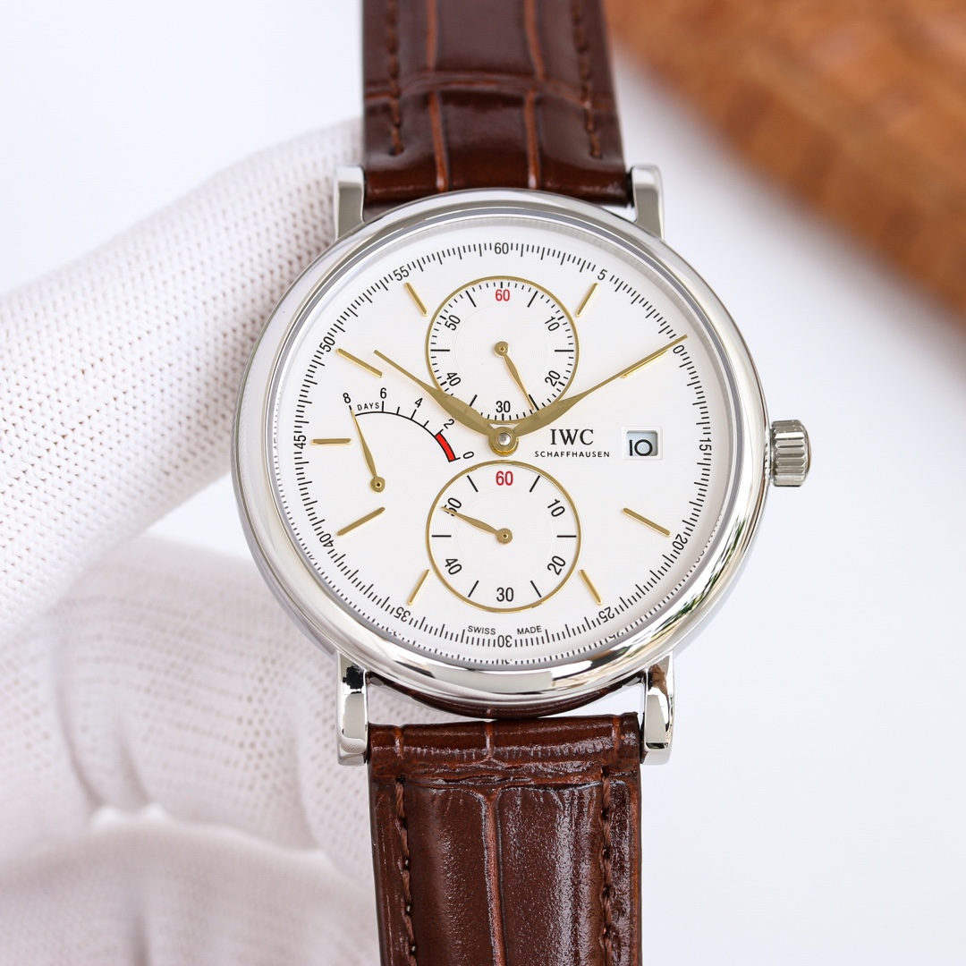 TheChronoLux - IWC Portofino Hand-Wound 45mm White, 13327576039001789