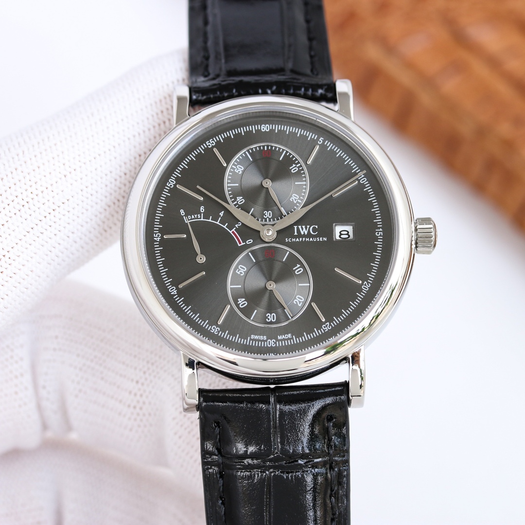 TheChronoLux - IWC Portofino Hand-Wound 45mm Black, 13327576789915869