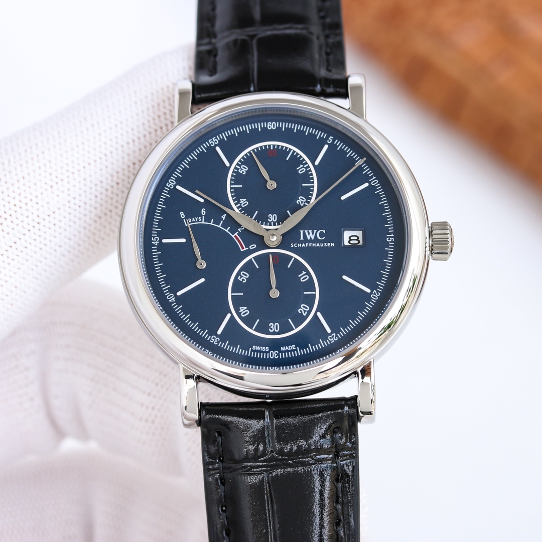 TheChronoLux - IWC Portofino Hand-Wound 45mm Blue, 13327576793919649