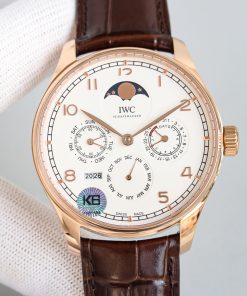 TheChronoLux - IWC Portugieser Perpetual Calendar 42mm Gold & White, 13327577238520944