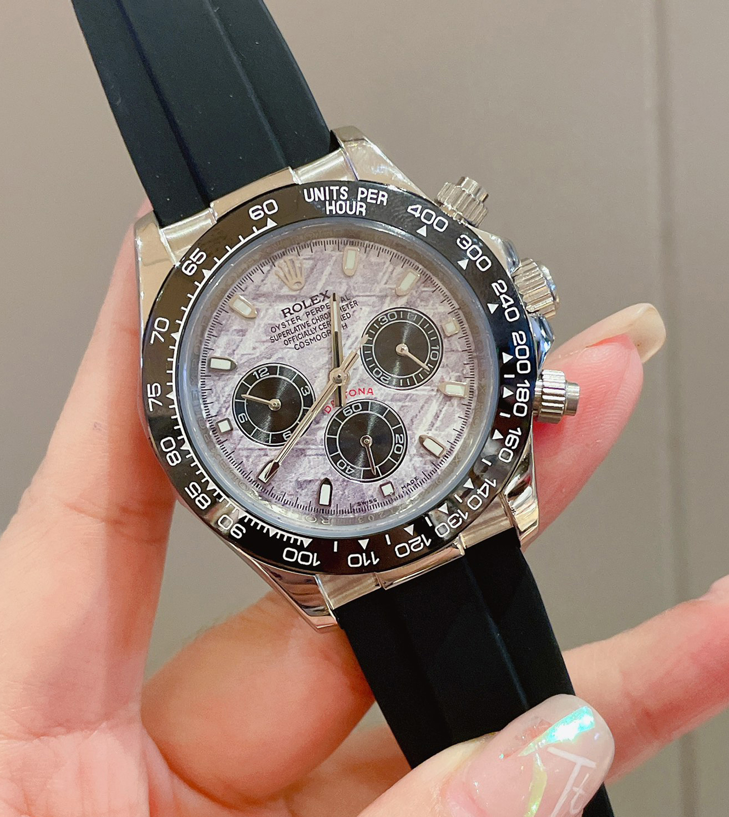 TheChronoLux - Rolex Cosmograph Daytona Black Meteorite Dial 40mm, 34tf4